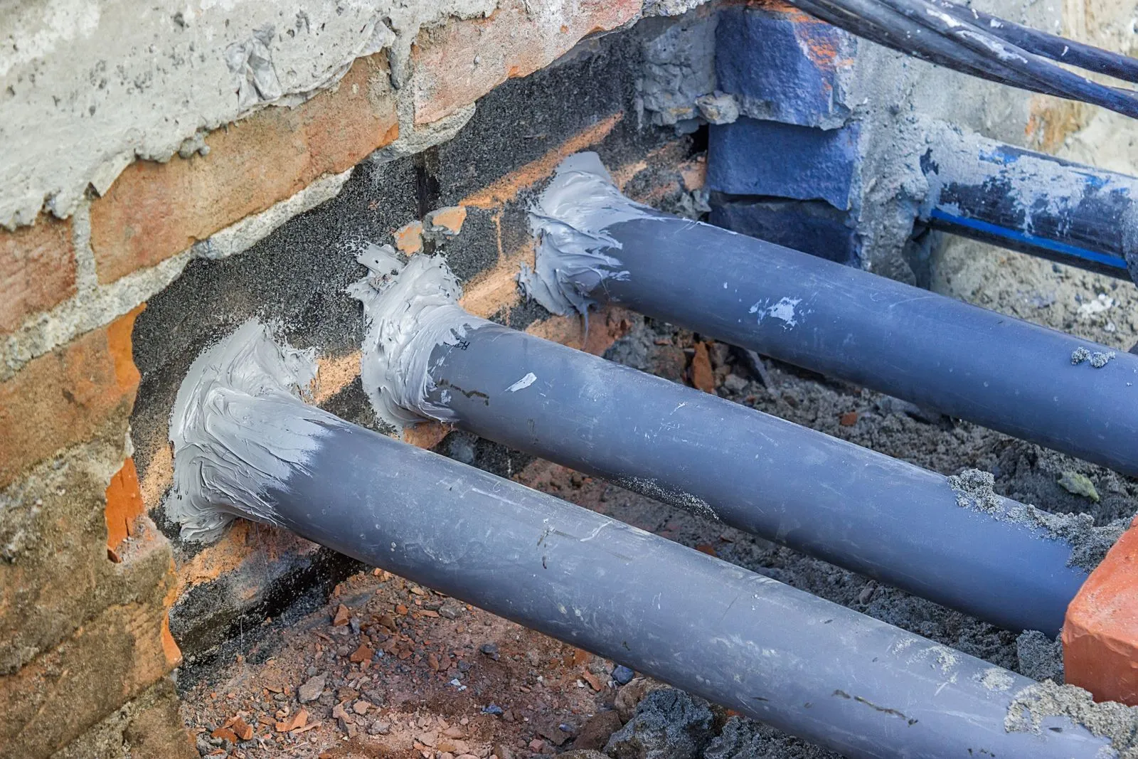 Application of robust metal-based sealant around pipes to prevent pest entry, ensuring a secure barrier in Yorkshire properties.